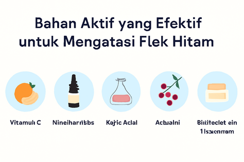Bahan Aktif yang Efektif untuk Mengatasi Flek Hitam