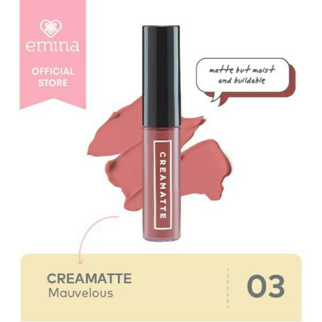 Emina Cream Matte Lipstick – Shade No. 3
